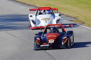 Palmer Miller's Radical SR3 XX 1500 and Max Fedler's Radical SR3 XX 1500