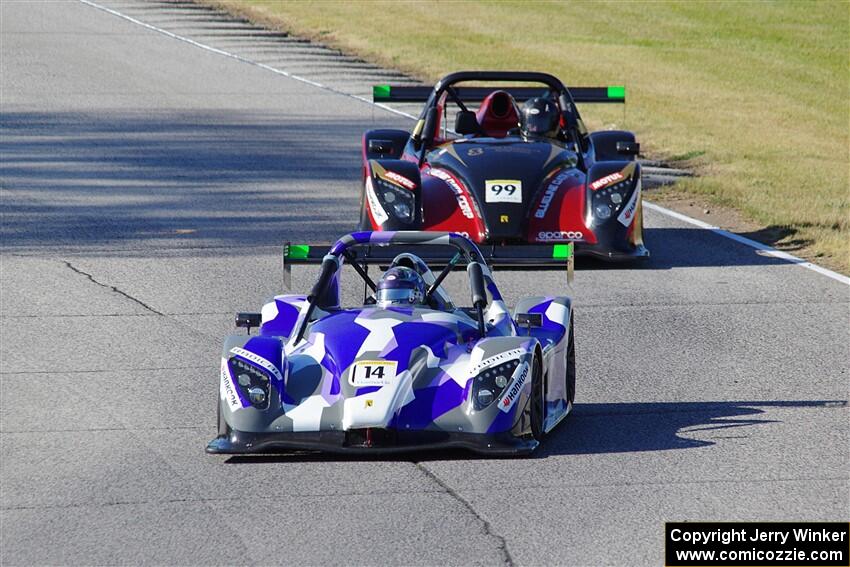 Andrew Marks' Radical SR3 RSX 1340 and John Rante's Radical SR3 RSX 1340