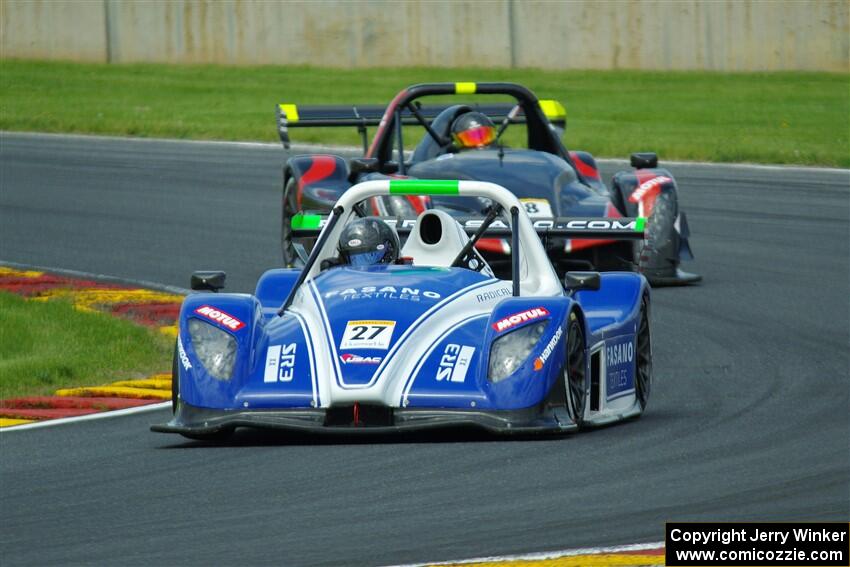 Reid Stewart's Radical SR3 XX 1340 and Scott Wagner's Radical SR10