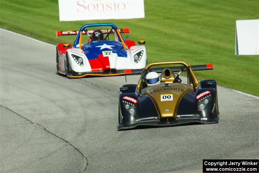 Nate Smith's Radical SR3 RS 1500 and Palmer Miller's Radical SR3 XX 1500
