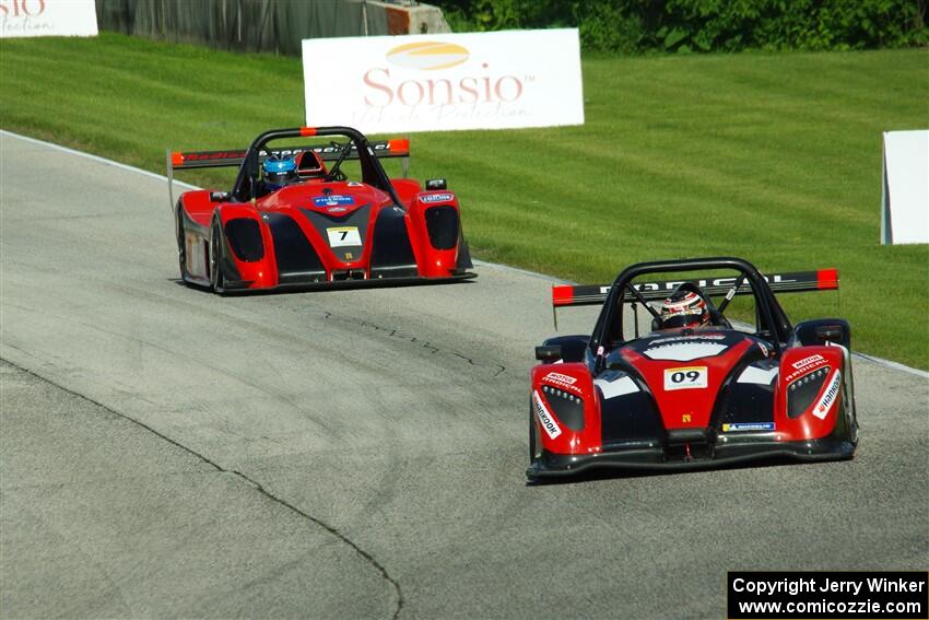 Alain Derzie's Radical SR3 RSX 1500 and Pius Eigenmann's Radical SR3 RS 1500