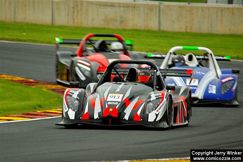 Tom Palladino's Radical SR3 XX 1500, Reid Stewart's Radical SR3 XX 1340 and Robert Cipriani's Radical SR3 XX 1340