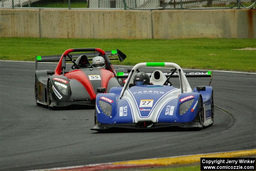 Reid Stewart's Radical SR3 XX 1340 and Robert Cipriani's Radical SR3 XX 1340