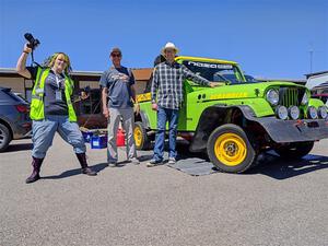 Mike Purzycki / Matt Wernette Jeep Scrambler before the start of the event.