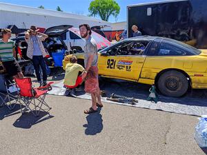 Zachary Richard / Eli Goethel Mitsubishi Eclipse before the start of the event.