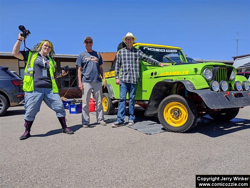 Mike Purzycki / Matt Wernette Jeep Scrambler before the start of the event.