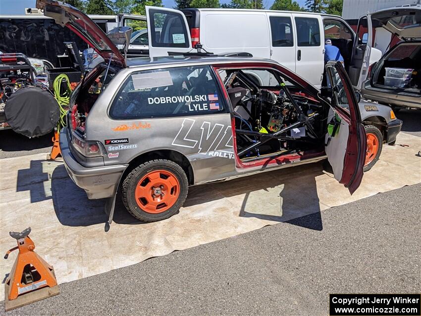 Nick Lyle / Kevin Dobrowolski Honda Civic Si before the start of the event.