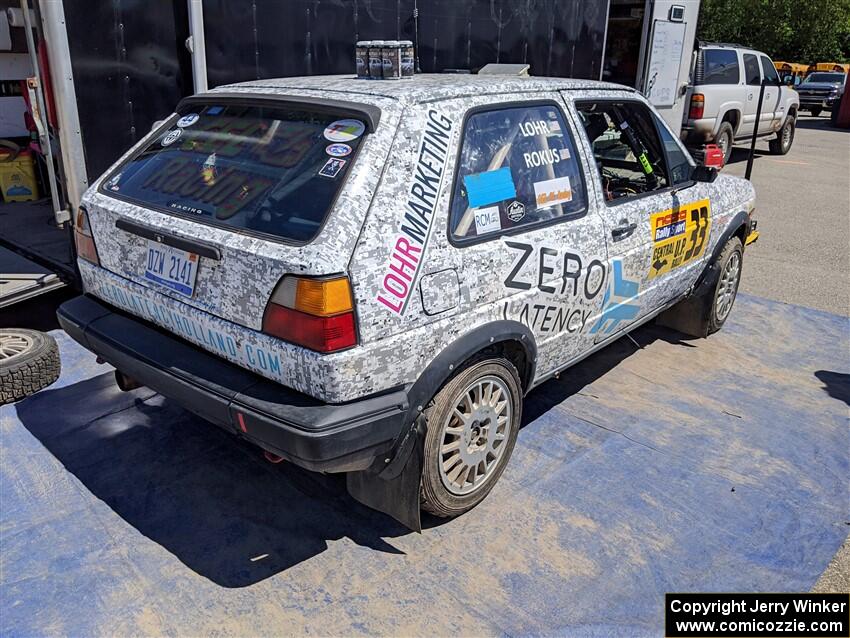 Mark Rokus / Tabitha Lohr VW GTI before the start of the event.