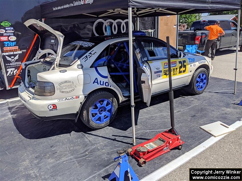 Tim Michel / Michelle Michel Audi A4 Quattro before the start of the event.