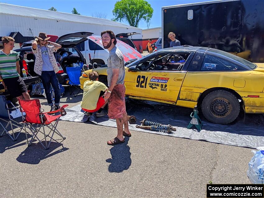 Zachary Richard / Eli Goethel Mitsubishi Eclipse before the start of the event.