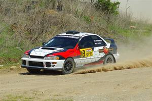 Chris Barribeau / Alex Ferencz Subaru Impreza RS on SS1, J5 North.