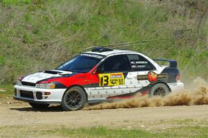 Chris Barribeau / Alex Ferencz Subaru Impreza RS on SS1, J5 North.