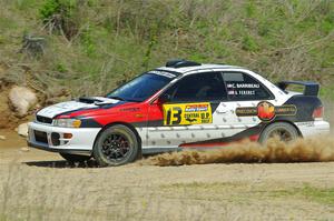 Chris Barribeau / Alex Ferencz Subaru Impreza RS on SS1, J5 North.