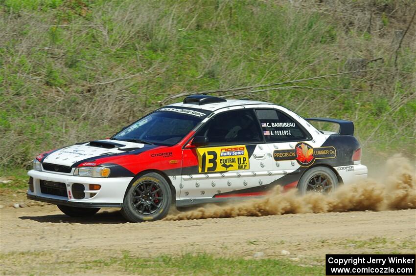 Chris Barribeau / Alex Ferencz Subaru Impreza RS on SS1, J5 North.