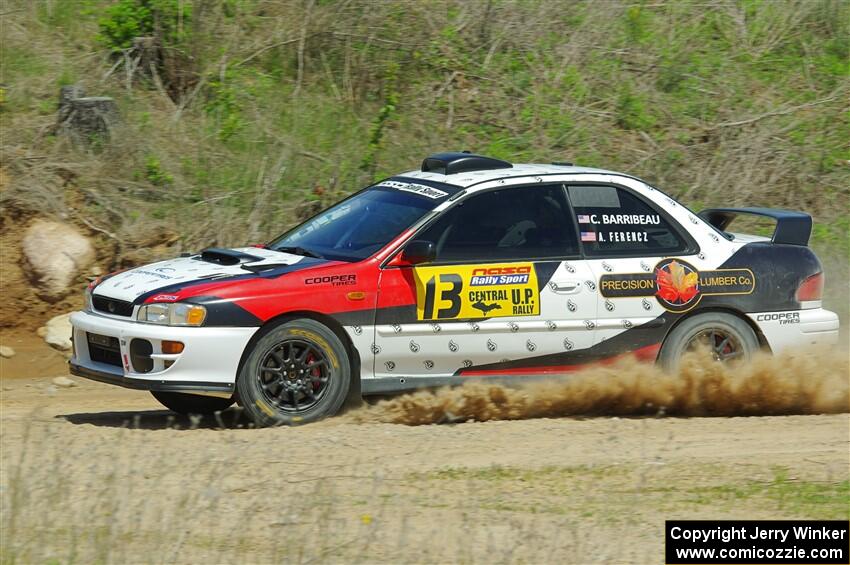 Chris Barribeau / Alex Ferencz Subaru Impreza RS on SS1, J5 North.