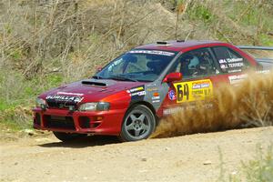 Arin DeMaster / Joe Terrien Subaru Impreza on SS1, J5 North.