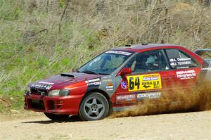 Arin DeMaster / Joe Terrien Subaru Impreza on SS1, J5 North.