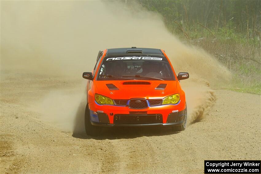 Mike Engle / Morgan Engle Subaru WRX on SS1, J5 North.