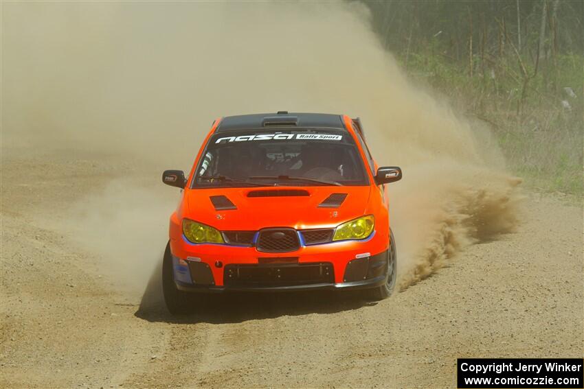 Mike Engle / Morgan Engle Subaru WRX on SS1, J5 North.