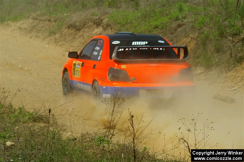 Mike Engle / Morgan Engle Subaru WRX on SS1, J5 North.