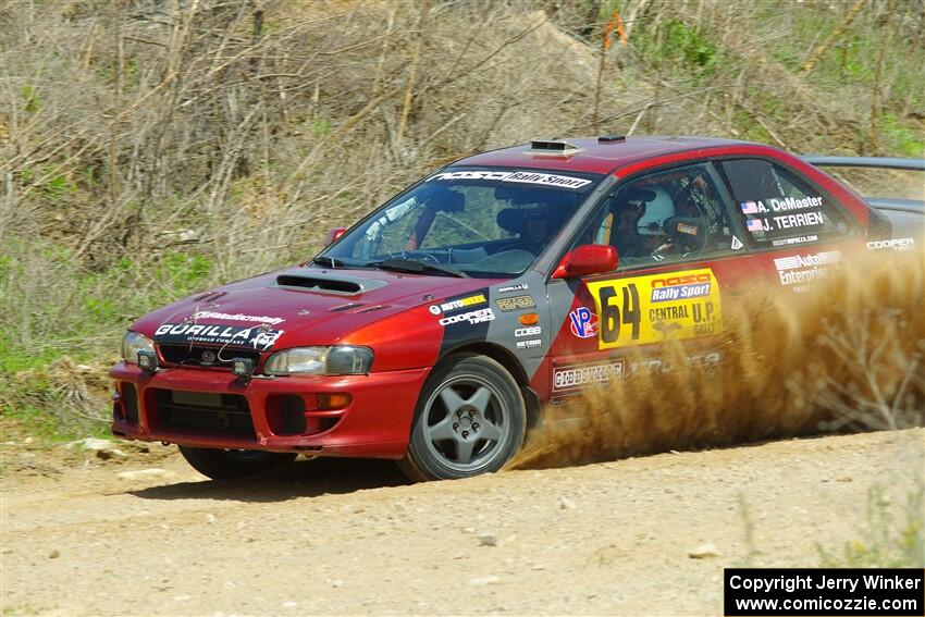 Arin DeMaster / Joe Terrien Subaru Impreza on SS1, J5 North.