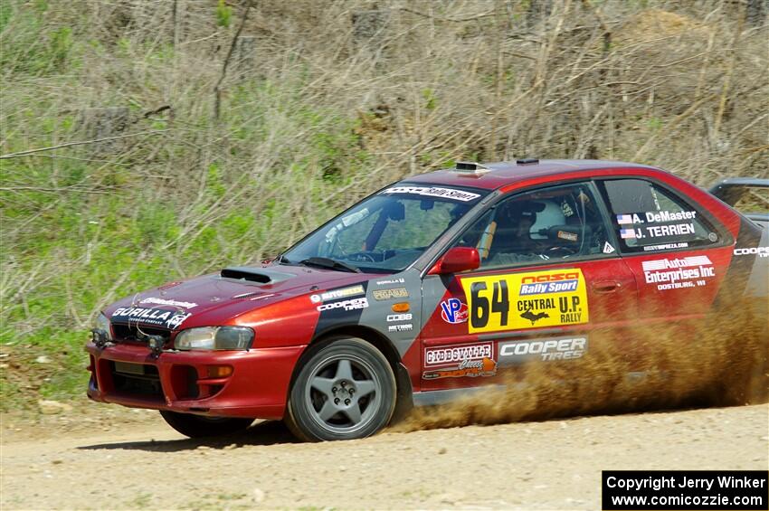 Arin DeMaster / Joe Terrien Subaru Impreza on SS1, J5 North.