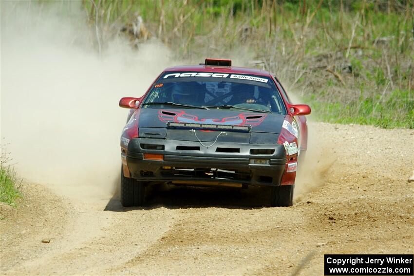 Al Dantes, Jr. / Keegan Helwig Mazda RX-7 LS on SS1, J5 North.