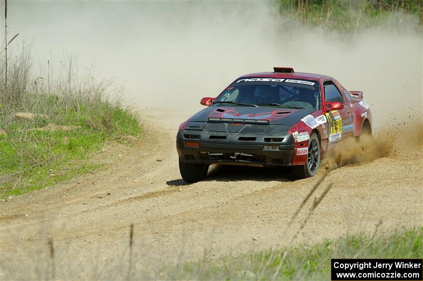 Al Dantes, Jr. / Keegan Helwig Mazda RX-7 LS on SS1, J5 North.