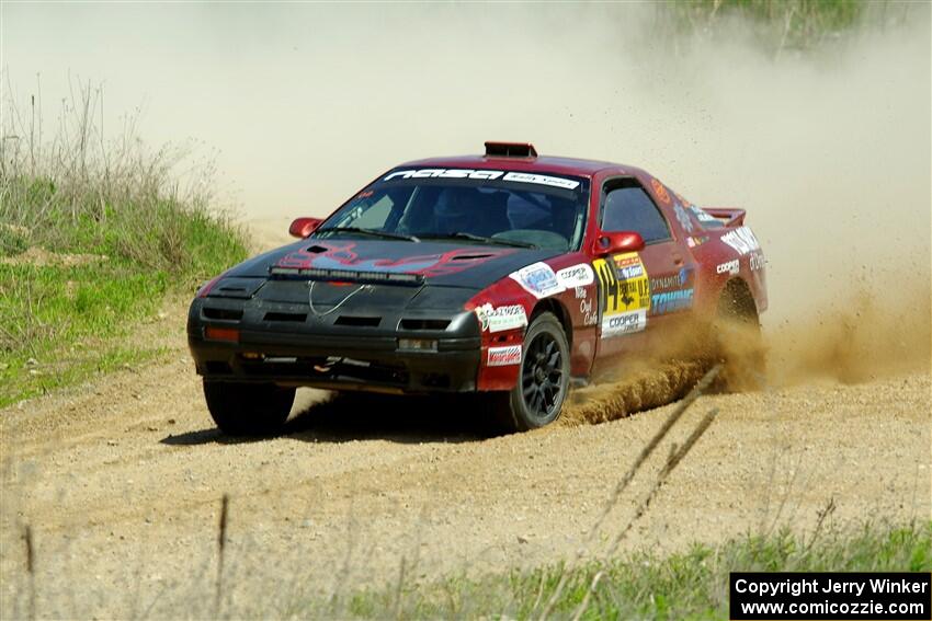 Al Dantes, Jr. / Keegan Helwig Mazda RX-7 LS on SS1, J5 North.