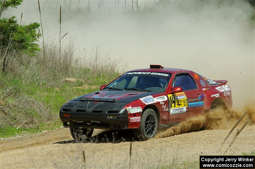 Al Dantes, Jr. / Keegan Helwig Mazda RX-7 LS on SS1, J5 North.