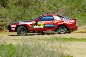 Al Dantes, Jr. / Keegan Helwig Mazda RX-7 LS on SS1, J5 North.