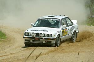 Adam VanDamme / Andrew Herron BMW 325i on SS1, J5 North.