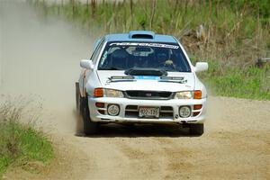 Tyler Matalas / Dustin Sharkozy Subaru Impreza LX on SS1, J5 North.