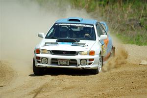 Tyler Matalas / Dustin Sharkozy Subaru Impreza LX on SS1, J5 North.