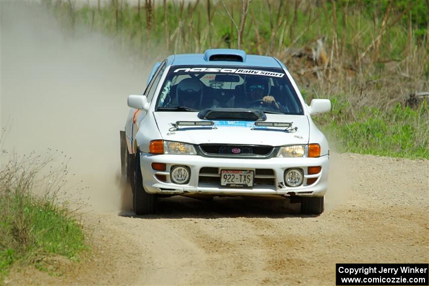 Tyler Matalas / Dustin Sharkozy Subaru Impreza LX on SS1, J5 North.