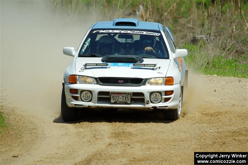 Tyler Matalas / Dustin Sharkozy Subaru Impreza LX on SS1, J5 North.