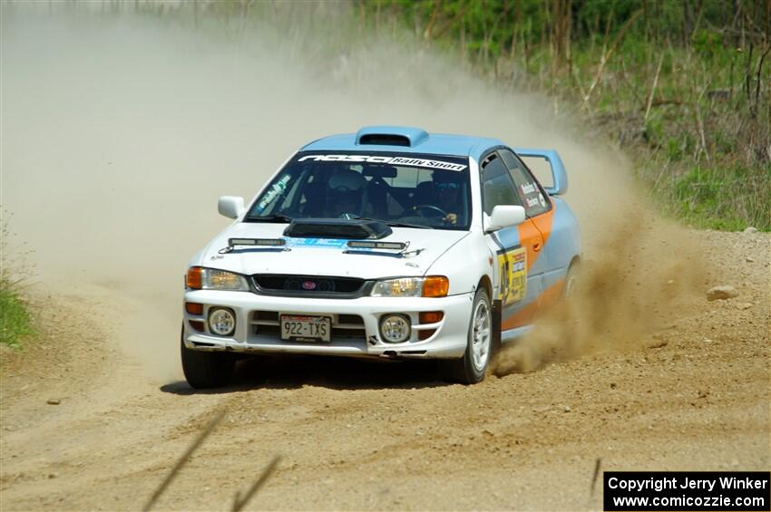 Tyler Matalas / Dustin Sharkozy Subaru Impreza LX on SS1, J5 North.