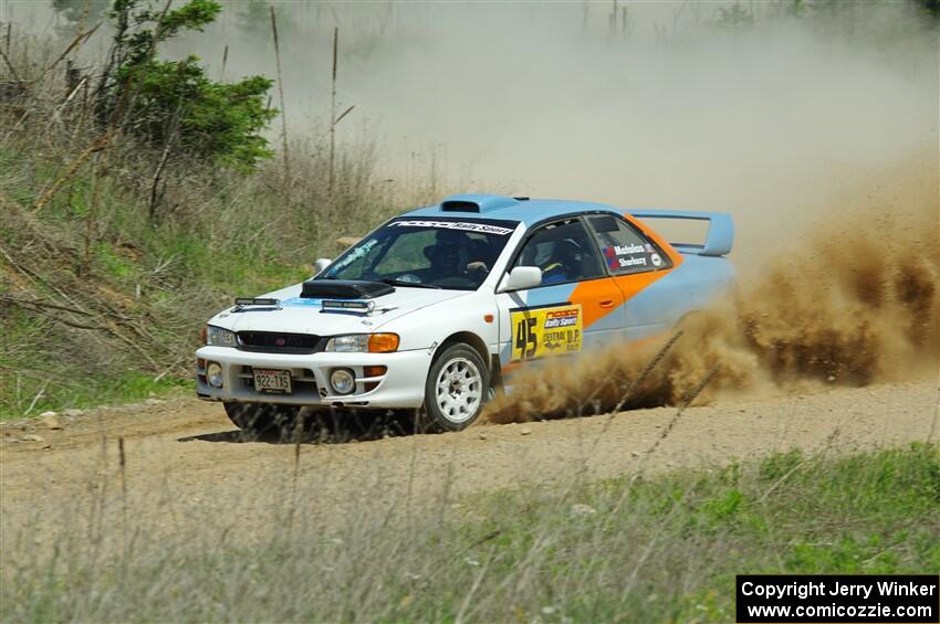 Tyler Matalas / Dustin Sharkozy Subaru Impreza LX on SS1, J5 North.