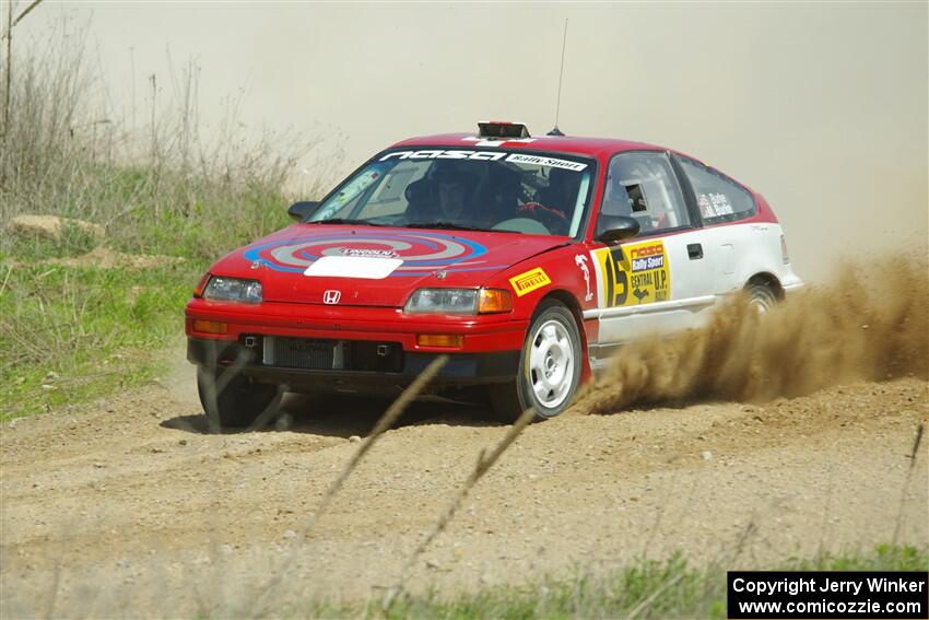 Sean Burke / Max Burke Honda CRX on SS1, J5 North.