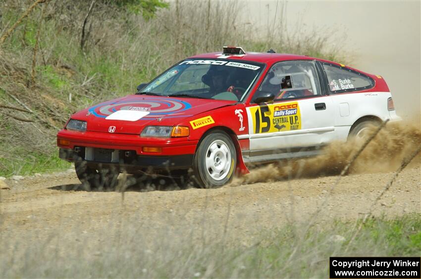 Sean Burke / Max Burke Honda CRX on SS1, J5 North.