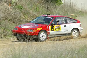 Sean Burke / Max Burke Honda CRX on SS1, J5 North.