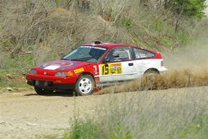 Sean Burke / Max Burke Honda CRX on SS1, J5 North.