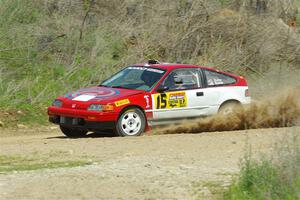 Sean Burke / Max Burke Honda CRX on SS1, J5 North.