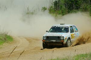 Mark Rokus / Tabitha Lohr VW GTI on SS1, J5 North.