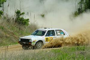 Mark Rokus / Tabitha Lohr VW GTI on SS1, J5 North.