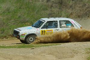 Mark Rokus / Tabitha Lohr VW GTI on SS1, J5 North.