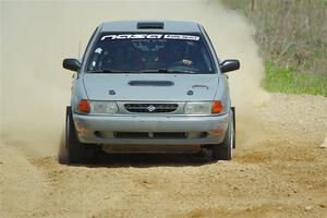 Dexter Clark / Jon McCallie Nissan Sentra SE-R on SS1, J5 North.