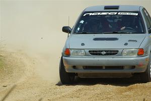 Dexter Clark / Jon McCallie Nissan Sentra SE-R on SS1, J5 North.