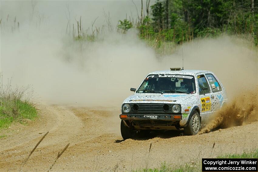 Mark Rokus / Tabitha Lohr VW GTI on SS1, J5 North.