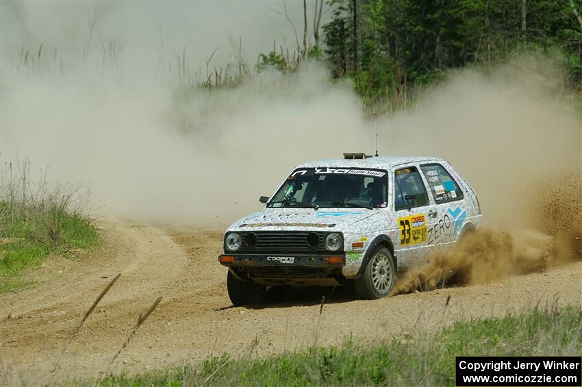 Mark Rokus / Tabitha Lohr VW GTI on SS1, J5 North.